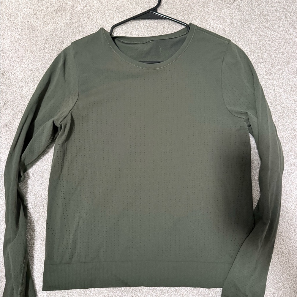 Athleta Olive Long Sleeve Tee